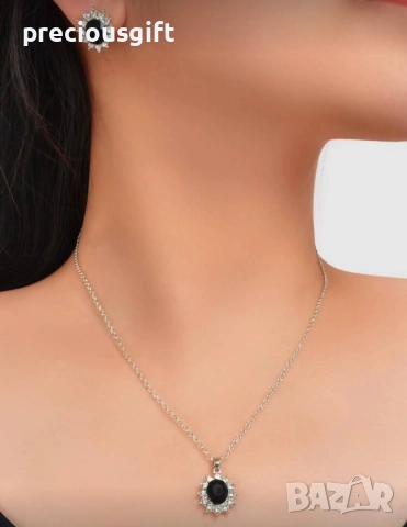 Комплект от две части - гердан и обеци, снимка 2 - Бижутерийни комплекти - 52052957