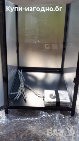 Декоративен светещ фенер с 10 различни цветове , 20х20х42см , метал и стъкло, снимка 5 - Декорация за дома - 32229111