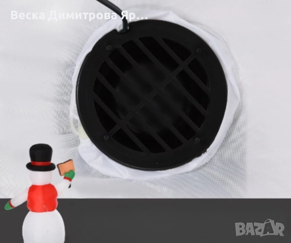 Снежен човек,надуваем,LED светлини,многоцветен, снимка 9 - Декорация за дома - 52262747