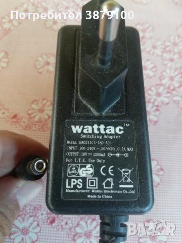 Зарядно адаптор 18V 1.2A, снимка 2 - Друга електроника - 42994752