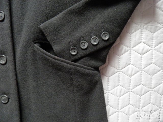 H&M оригинално дамско черно вълнено палто, снимка 5 - Палта, манта - 27943331