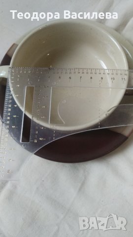 Купичка с чинийка, снимка 3 - Чинии - 34674598