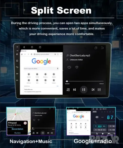 Honda CR-V_2 2001-2006 9” 2-DIN с Android 13, 4/64GB , снимка 10 - Аксесоари и консумативи - 48118225