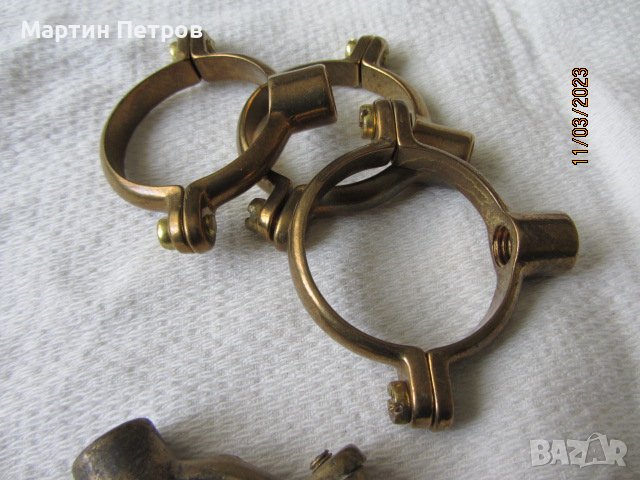 Месингови скоби и подпори за захранващи тръби, снимка 3 - ВИК - 40019824
