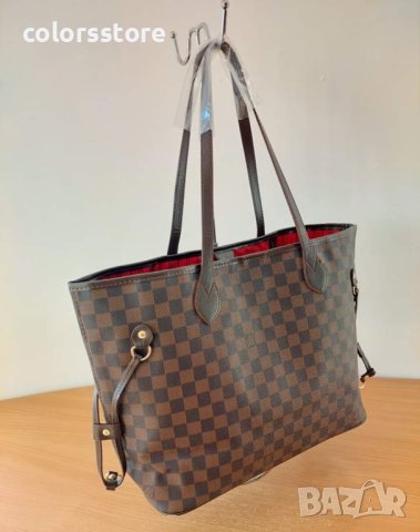 Кафява чанта Louis VuittonNeverfull- 185-10, снимка 4 - Чанти - 33326911