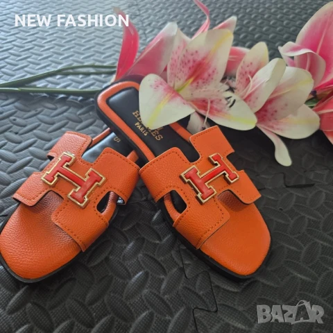 Дамски Чехли ⚡ Hermes , снимка 5 - Чехли - 51169990