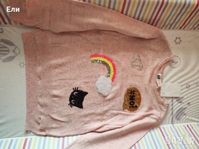 Тънък пуловер HM, снимка 1 - Детски пуловери и жилетки - 43740378