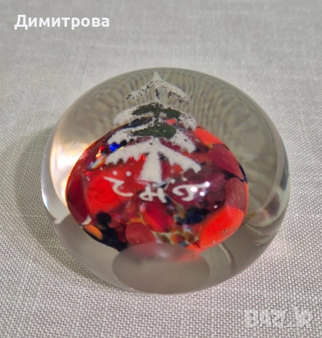 Български стъклени преспапиета от соца , снимка 11 - Колекции - 52686114