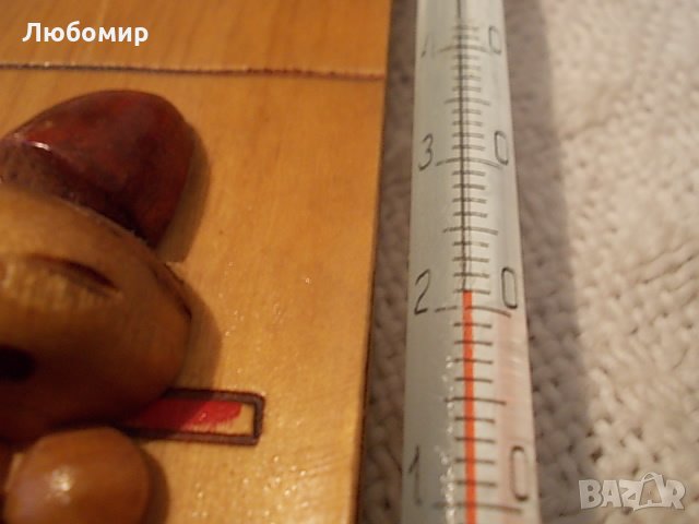 Старинен стенен термометър, снимка 14 - Други ценни предмети - 27476137