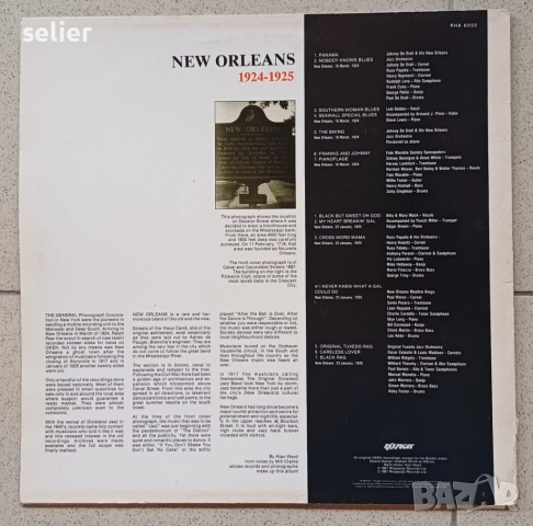 New Orleans 1924-1925 Издание 🇬🇧 UK 1987г Стил:Jazz, Blues Dixieland, Piano Blues, Ragtime Състоян, снимка 2 - Грамофонни плочи - 51975627