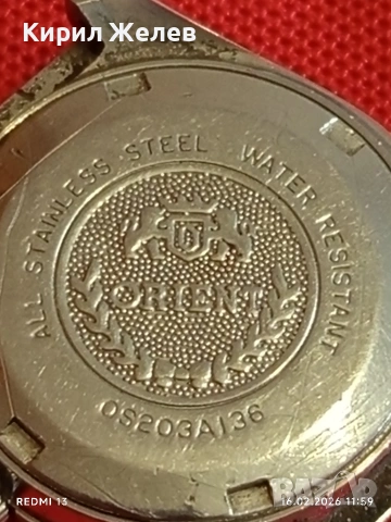 Стар механичен часовник ORIENT рядък за КОЛЕКЦИОНЕРИ 44237, снимка 6 - Антикварни и старинни предмети - 53493017