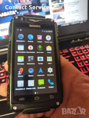 Discovery V8 удароустойчив телефон/телефон за възрастни , снимка 4 - Телефони с две сим карти - 50933544