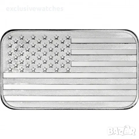 1 тройунция Highland Mint US Flag 999 чисто сребро
