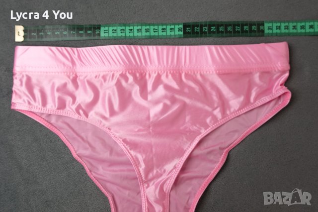 M/L нова дамска дълбока прашка от ликра в розово, снимка 8 - Бельо - 43562974