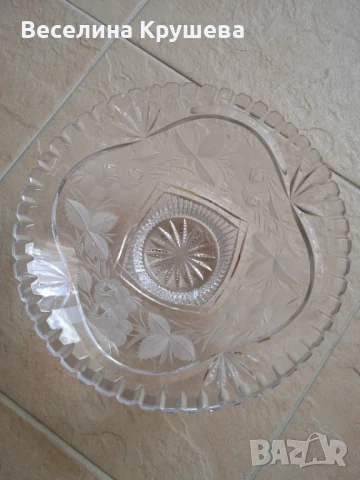 Фруктиера, оловен кристал, снимка 3 - Аксесоари за кухня - 50828146