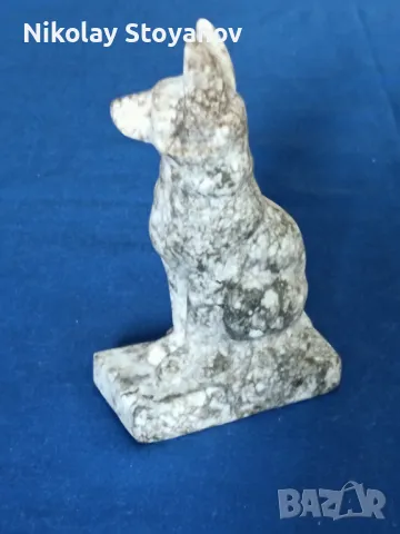 Фигурка на куче от камък, снимка 2 - Антикварни и старинни предмети - 49346645