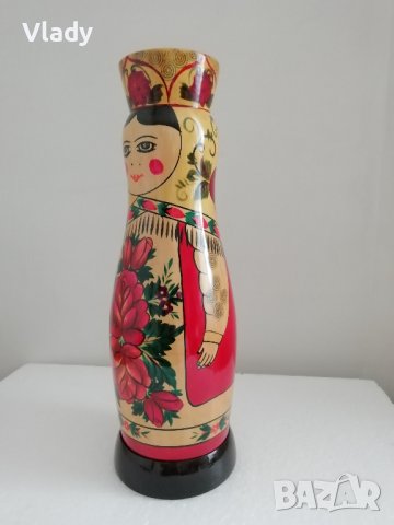 Оригинална руска матрьошка за бутилка, снимка 4 - Сувенири от дърво - 43819248