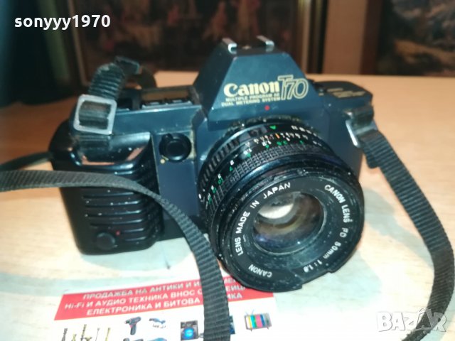 canon t70 made in japan-внос france 1304211949, снимка 1 - Фотоапарати - 32536737