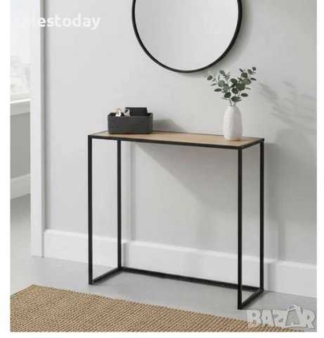 Маса за Помощна, MDF и метал, 76см