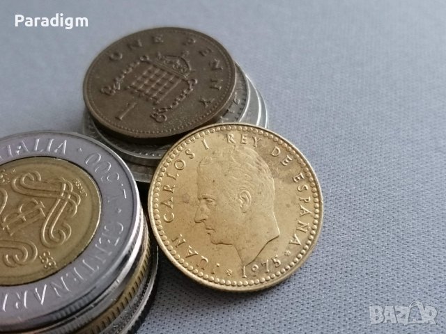 Монета - Испания - 1 песета | 1975г., снимка 2 - Нумизматика и бонистика - 38816022