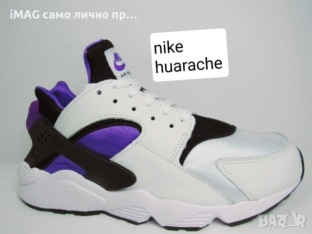 Дамски маратонки Nike Huarache 37.5 размер, снимка 4 - Маратонки - 52038757