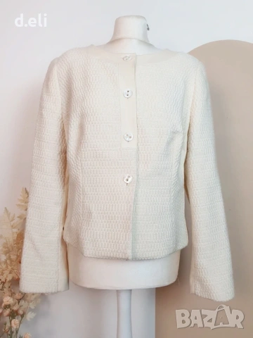 ESCADA Original Size L Вълна, Коприна. Луксозно сако, снимка 3 - Сака - 53002986