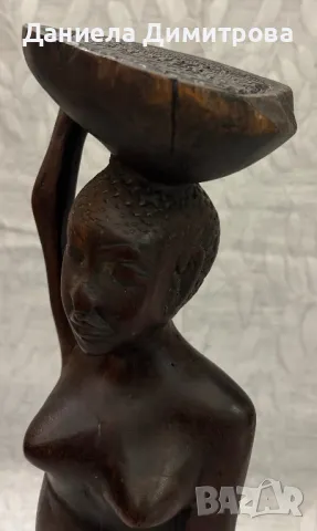Дървена статуетка, снимка 8 - Статуетки - 50429225
