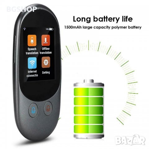 Умен гласов преводач на 110 езика - Черен, снимка 6 - Друга електроника - 28898159