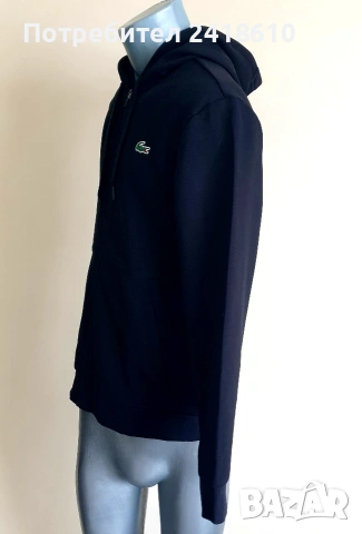 Lacoste Sport Classic Fit Full Zip Hoodie Mens Size 4 - M ОРИГИНАЛ! Мъжка Качулка с цял цип!, снимка 10 - Спортни дрехи, екипи - 53594537