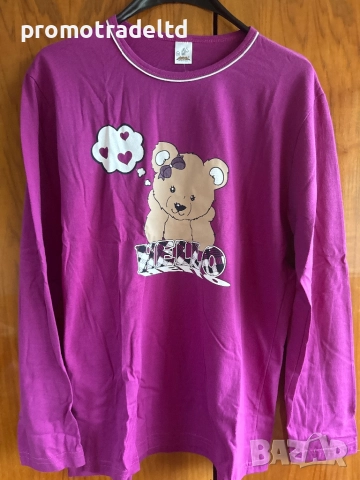 Български дамски пижами трико с дълъг ръкав и панталон