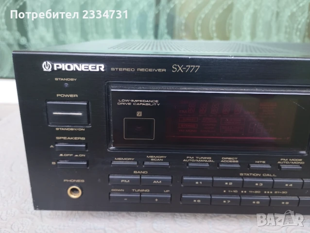 pioneer sx 777, снимка 2 - Ресийвъри, усилватели, смесителни пултове - 51356631