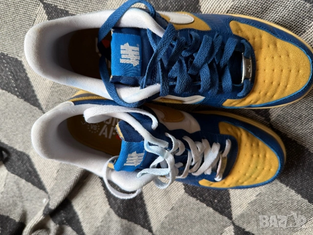 Nike Air Force 1 Low SPUndefeated 5 On It Blue Yellow Croc, снимка 5 - Маратонки - 53580633