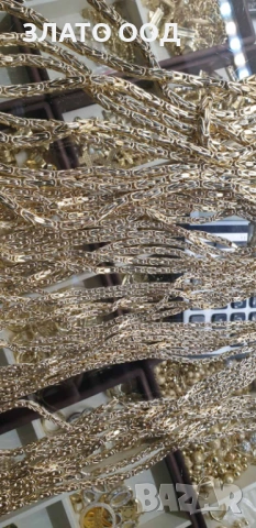 Златни синджири КРАЛСКА ПЛЕТКА- 14К, снимка 2 - Колиета, медальони, синджири - 53131178