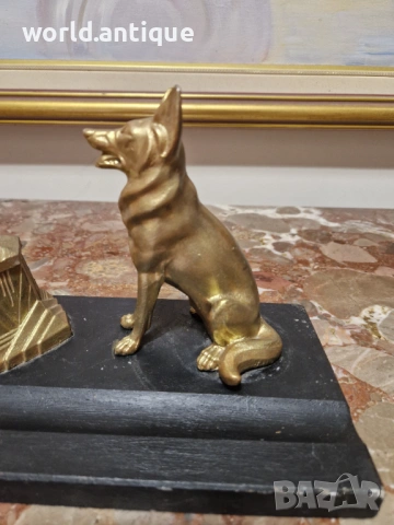 Чудесна антикварна френска фигурална мастилница , снимка 6 - Други ценни предмети - 53139753