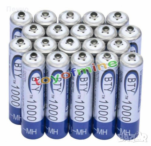4 бр AAA 1000 mAh 1.2V Ni-MH акумулаторни батерии акумулаторна батерия презареждащи за MP3 фотоапара, снимка 9 - Друга електроника - 26444452
