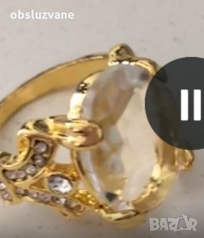 Пръстен с голям циркон , нов, 💥, снимка 3 - Пръстени - 32986618