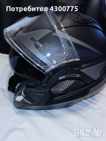 Модулна каска Shark EVO GT Encke Matt Black Anthracite, снимка 7 - Аксесоари и консумативи - 53080556