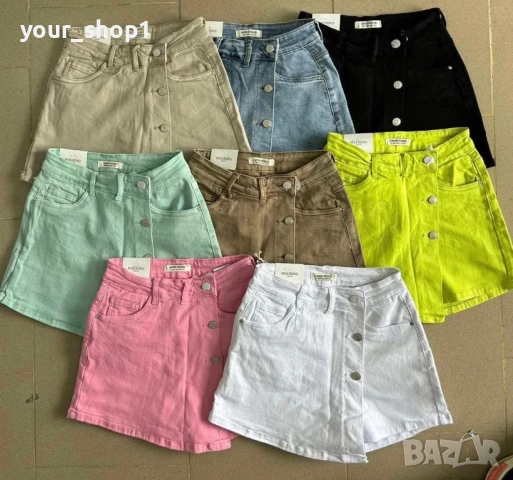 Дамска дънкова пола/панталон панталонки , снимка 1