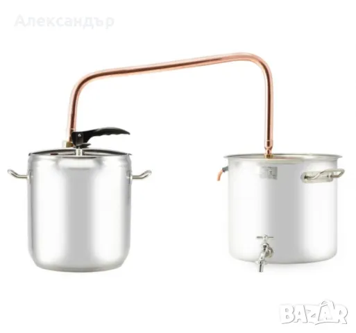 Казан за ракия 17 л, Inox., снимка 2 - Градински мебели, декорация  - 50026846