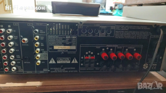 Ресийвър Denon AVR-1404, снимка 4 - Ресийвъри, усилватели, смесителни пултове - 53121742