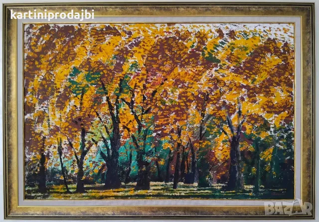 Голяма маслена картина рисувана с маслени бои върху платно, снимка 5 - Картини - 49997940