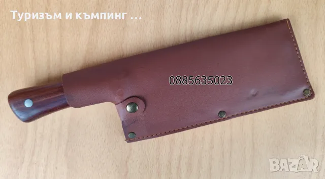 Масивен сатър c кожена кания / 2 модела /, снимка 5 - Ножове - 49238557