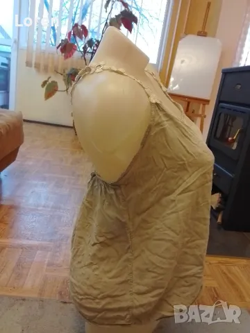 Потниче с цветя презрамки в светло сив цвят, снимка 3 - Потници - 48162593