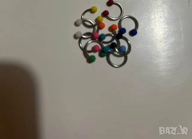 Пиърсинг подкова- микс от цветове, снимка 2 - Други - 48436539