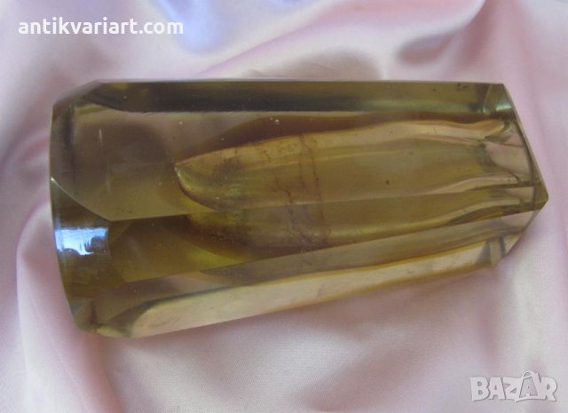 19 век Масивна Тежка Кристална Ваза, снимка 4 - Антикварни и старинни предмети - 26720753