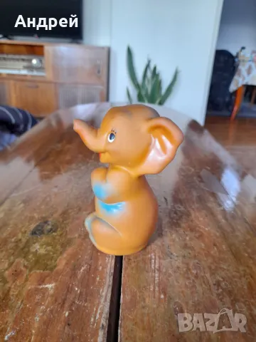 Стара детска играчка Слон,Слонче #8, снимка 4 - Други ценни предмети - 48680325