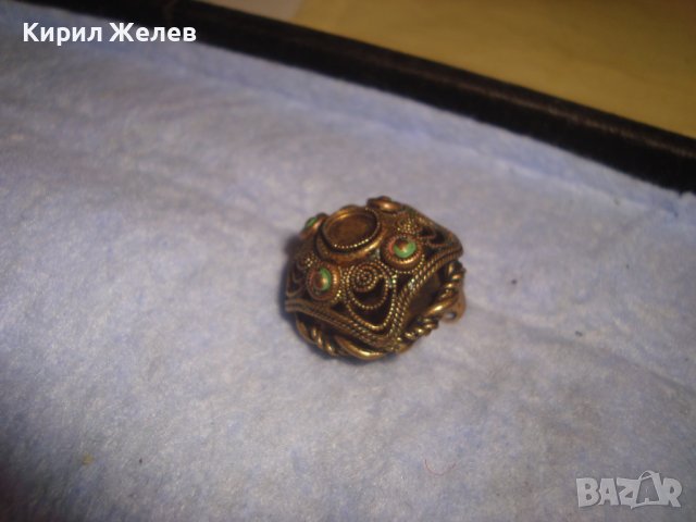 РЯДКА СТАРИННА АЖУРНА ФИЛИГРАННА ИЗРАБОТКА ЧАСТ от БРОНЗОВ НАКИТ БИЖУ УКРАШЕНИЕ за РЕСТАВРАЦИЯ 22283, снимка 11 - Антикварни и старинни предмети - 37442815