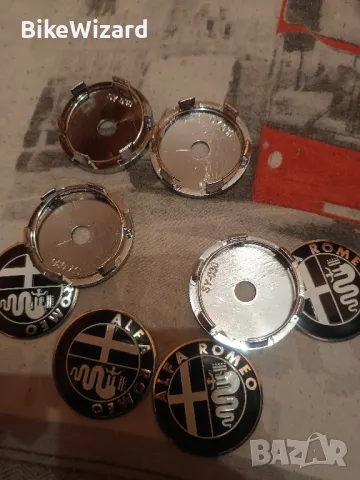 Alfa Romeo 4 бр. капачки 60 мм централен отвор НОВИ, снимка 6 - Аксесоари и консумативи - 48134017