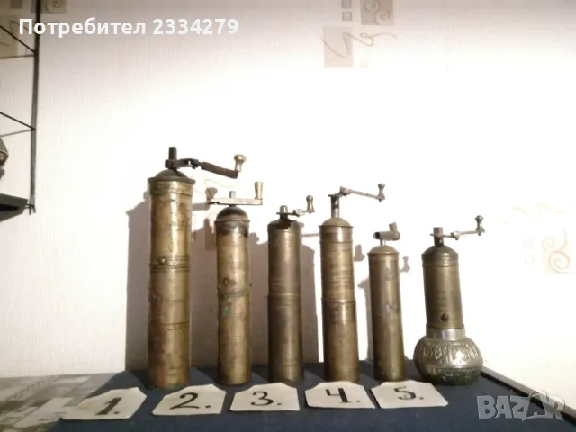 Стари мелнички за подправки,кафе и други., снимка 11 - Антикварни и старинни предмети - 37236204