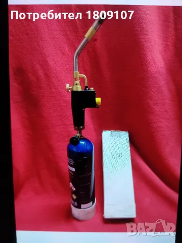 Газова горелка с пиезо запалване и зареждаща се бутилка 1.280 л, снимка 6 - Други стоки за дома - 48421936
